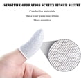 thumbnail image 3 of ZECATL Mobile Game Finger Sleeve [10 Pack], Touch Screen Finger Sleeve Breathable Anti-Sweat Sensitive Shoot and Aim Keys for Rules of Survival/Knives Out for Android & iOS (White), 3 of 6