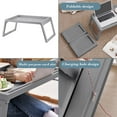thumbnail image 4 of Plastic Folding Table On Bed Foldable Computer Table Storage Desk, 4 of 5