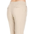 thumbnail image 6 of Comfy Drawstring Linen Pants Long with Band Waist (Natural), 6 of 7