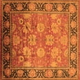 thumbnail image 1 of Ahgly Company Indoor Square Oriental Orange Traditional Area Rugs, 7' Square, 1 of 4
