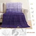 thumbnail image 5 of Purple Ombre Blanket Soft Cozy Warm Throw Blanket for Couch, Plush Fuzzy Flannel Fleece Blankets for Sofa, Modern Abstract Art Ocean Oil Painting Bed Blankets Lightweight Gifts for Women, 40"x50", 5 of 9