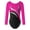 Hot Pink, variant on TiaoBug Kids Girls Gymnastics Leotards Shiny Rhinestone Long Sleeve Ballet Dance Jumpsuit Unitard White 6