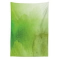 thumbnail image 3 of Ambesonne Sage Tablecloth Rectangular Table Cover, Grunge Watercolor Blurred, 60"x84", Apple Green Fern Green, 3 of 4