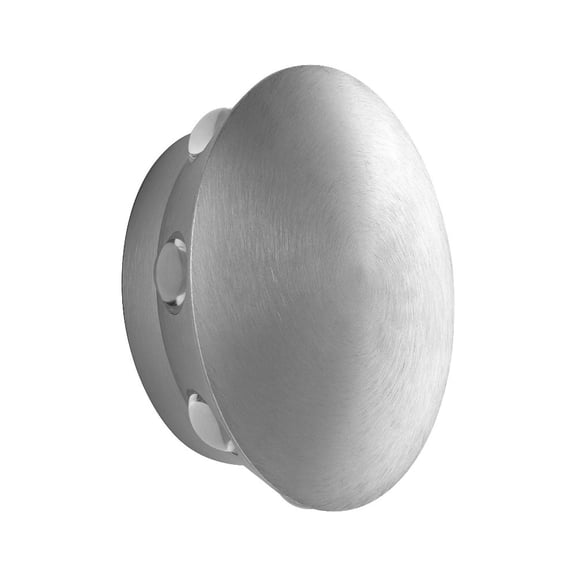 3-747-16 Oxygen Lighting Rickie - 6.25 Inch 12W 8 LED Outdoor Wall Mount-Brushed Aluminum Finish