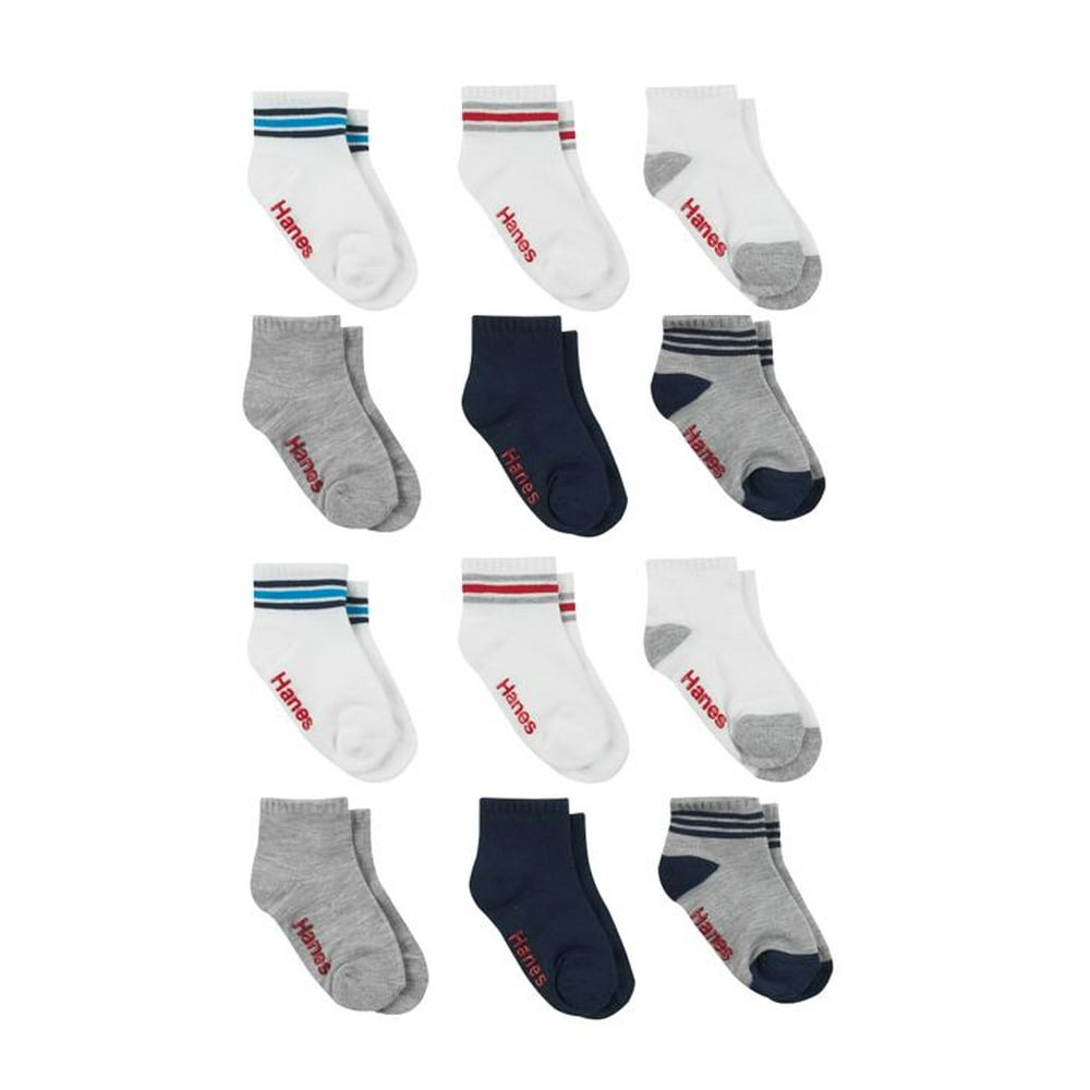 Hanes Hanes Baby and Toddler Boys Ankle Socks, 12Pack