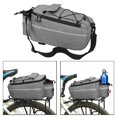 thumbnail image 4 of 10L Cycle Rear Rack Pannier Trunk Bag , Gray, 38x15.5x18cm, 4 of 10