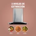 thumbnail image 3 of Campana Extractora De Cocina ERA Tipo Pared 90cm Acero Inoxidable, 3 of 4