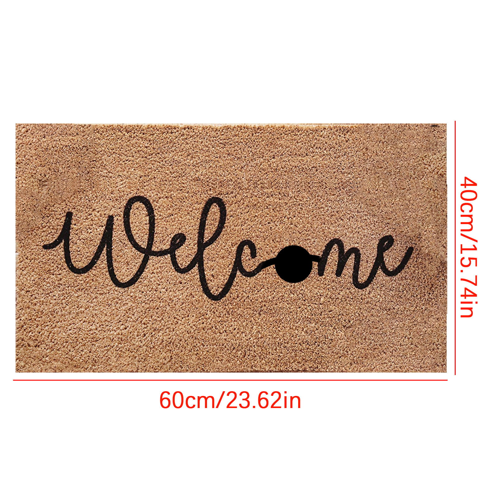 x 18 L Hello Pumpkin Funny Doormat for Entrance Way Indoor Mats for Front Door Mat No Slip Kitchen Rugs and Mats W Welcome Mats with Rubber Back 30 