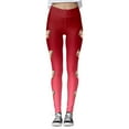 thumbnail image 5 of Yuncity Womens Valentines Leggings Cute Holidays Love Heart Print Funny Graphic High Waist Tights Yoga Pants For Workout Running Athletic Women's Leggings S-Xxl Red, 5 of 5