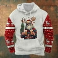 thumbnail image 2 of Mens Hoodie Pullover Fashion Relaxed Christmas Printed Long Sleeve Mens Workout Clothing,White,6XL, 2 of 5