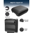 thumbnail image 5 of KBH Center Console Cover for 2021-2026 Ford F150 Accessories, Anti-Scratch Leather Middle Armrest Cusion Protector, Black(Bucket Seat Only), 5 of 7