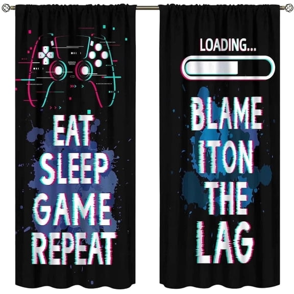 Curtains For Boys Room Gaming Kids Bedroom Living Room 42x45 Inch
