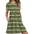 thumbnail image 2 of Wancir Women's Casual Summer T Shirt Dresses Short Sleeve Swing Dress with Pockets, 2 of 6