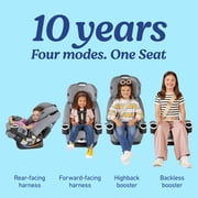 Graco® 4Ever® DLX 4-in-1 Car Seat, Charlie, Grey