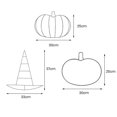 thumbnail image 5 of Autumn Pumpkin Wreath Frame DIY Hanging Wreath Form Thanksgiving Crafts Metal Wire Frame Farmhouse F, 5 of 5