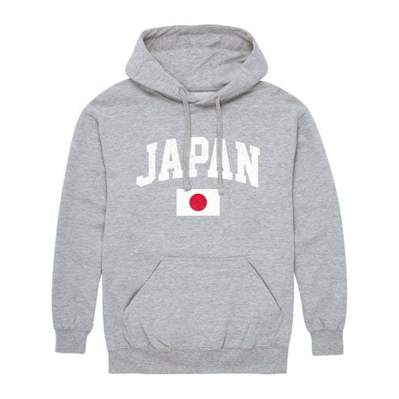 Instant Message - Japan Flag - Men's Pullover Hooded Fleece Sweatshirt