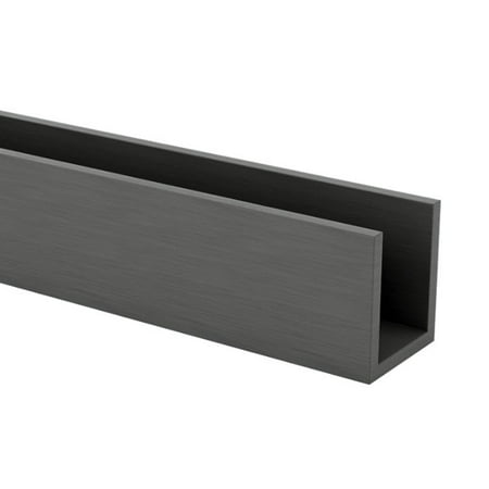 

Gray Chemical-Resistant PVC U-Shaped Channel - Outside Height 1.456 - Outside Width 2.510 - 5 Ft.