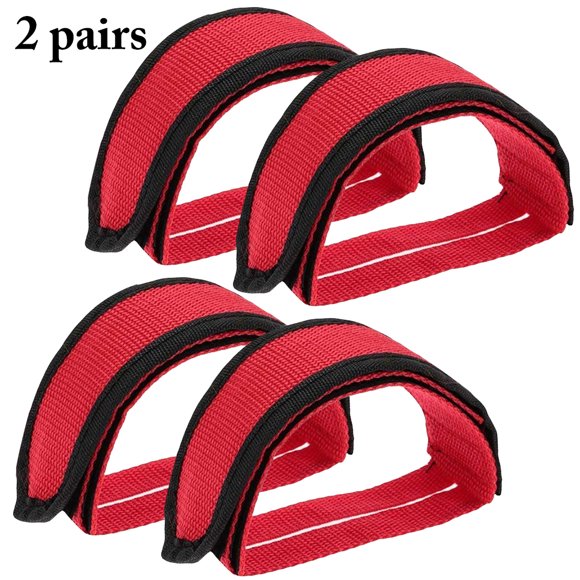Bangcool 2 Pairs Bike Straps Nylon Bike Pedal Straps Bicycle Straps for Fixed Gear Bike