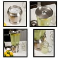 thumbnail image 5 of BirdRock Home 1.5 Gallon Stainless Steel Beverage Dispenser with Ice Container, Stand & Spigot | Round | BPA Free Clear Acrylic, 5 of 9
