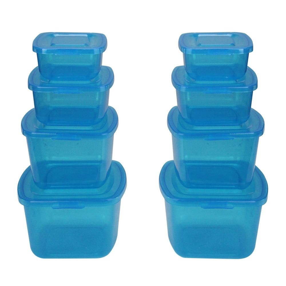 food flex set of 3 flat food storage containers