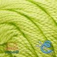 thumbnail image 2 of LA PERLA [50grs] by Omega - Perle Thread 100% Mercerized Cotton Thread ideal for Fine Crocheting - Color: 17 - Citric Green 645, 2 of 5