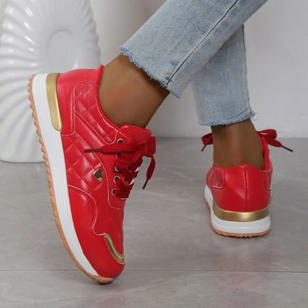 

Women‘s Casual Sneakers Thick Sole Lace-up Sports Shoes