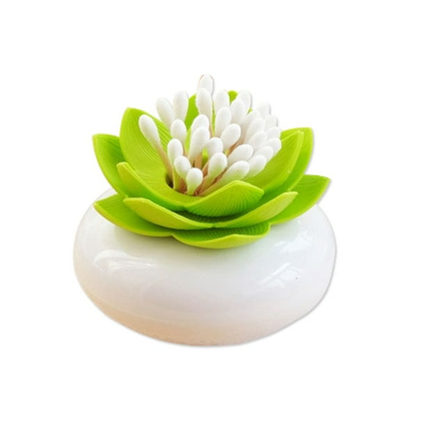 Wosthever Caja de almacenamiento decorativa para de salón, tablero de flor de loto, caja de almacenamiento de algodón rosa/verde Almacenamiento y organización del hogar Verde