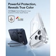 thumbnail image 2 of ESR Case with Stash Stand Compatible with iPhone 17 Pro Max, Military-Grade Drop Protection & Camera Control Cover, MagSafe Compatible Scratch-Resistant, Frosted Blue, 2 of 9