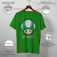 thumbnail image 3 of Men's Nintendo Mario Get a Life  Graphic Tee Kelly 3X Large, 3 of 9