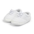 thumbnail image 3 of Baby Boys Girls Soft Sole Sneakers Non Marking Outsole Lace Up Look Crib Shoes for Infant Toddler 0-18 Months, 3 of 4