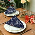 thumbnail image 3 of GZHJMY Paisley Flower Cloth Napkins Set of 6, Reusable Washable Polyester Dinner Napkins for Family, Restaurant, Wedding, Party Decor 20 x 20 Inch, 3 of 7
