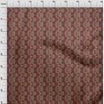 thumbnail image 3 of oneOone Cotton Flex Fabric Leaves & Floral Block Printed Craft Fabric BTY 40 Inch Wide, 3 of 4