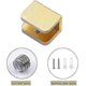 thumbnail image 3 of 4-Pack Glass Clamps for 10mm-12mm Shelves Easy Tool-Free Installation Holder Bracket, 3 of 5