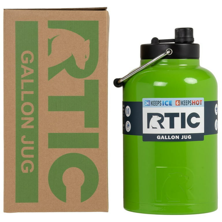 RTIC One Gallon Half Gallon Jug Many Colors Holds Ice Vacuum Insulated  Stainless