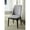 Light Gray+Oak, variant on Gray Linen & Oak Side Chairs (2pcs) - High Back, Upholstered Seat With Multi-tone Pattern (2) 20" Height Foam Padding