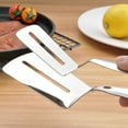 thumbnail image 3 of Stainless Steel Double-Sided Shovel Clip, Stainless Steel Spatula Kitchen Tongs,Grill Clamp Flipping Spat, 3 of 6