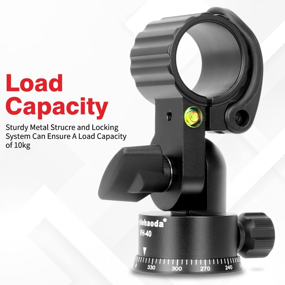 Koolehaoda 33" Tripod Extension Arm, Aluminum Horizontal Center Column arm 2 Sections with 360° rotatable for Overhead, Multi-Angle Photography, Load Up to 22lbs (Tripod not Included)