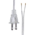 thumbnail image 2 of B&P Lamp® Clear Silver Lamp Cord, 8 Foot Long SPT-2 Wire, UL Listed, 2 of 2