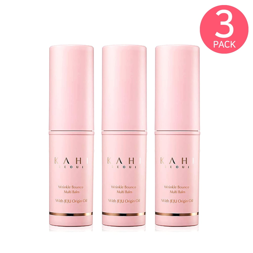 Kahi Wrinkle Bounce Moisturizing Multi Balm for Face, 9g (3PACK)