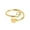 Gold F, variant on Rings - Initial Heart Ring for Granddaughter with 26 Letter Heart Design Fashion Jewelry Accessory, Gold Q