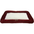 American Kennel Club Bolster Crate Pads, 30", Burgundy