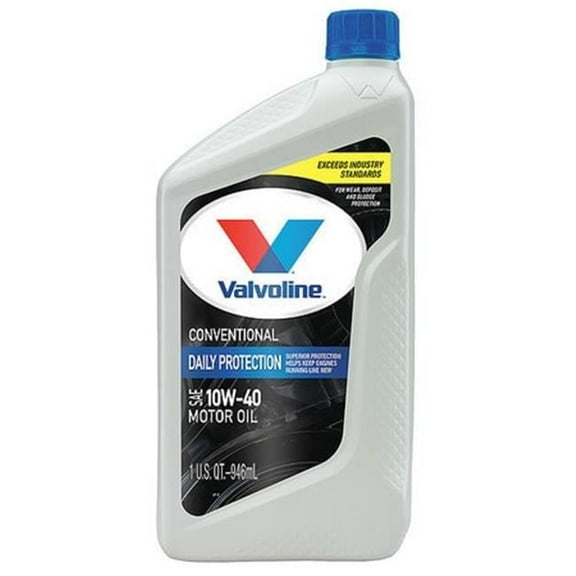 Valvoline Daily Protection 10W-40 Conventional Motor Oil 1 QT, Case of 6