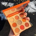 thumbnail image 3 of Paleta de sombras de ojos HUOGUO, 9 colores, coco, melocotón brillante, mate, 3 of 5