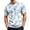 Light Blue, variant on Men's 3D Beer Bubbles Print T-Shirt, Funny Oktoberfest Short Sleeve Crew Neck Tee