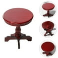 thumbnail image 4 of EeaseCA Mini Meubles Petite Table Ronde Meubles de Maison de Poupée en Bois Table Miniature, 4 of 7