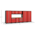thumbnail image 4 of NewAge Products Pro Series Red 10 Piece Cabinet Set, Heavy Duty 18-Gauge Steel Garage Storage System, LED Lights Included, 4 of 13