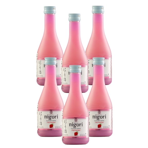 Six Pack Sake Ozeki Nigori Strawberry 330 Ml Sake