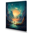 thumbnail image 2 of DESIGN ART Designart "Swallowed By The Galaxy Ii" Space Wall Art Prints 12 in. wide x 20 in. high, 2 of 5