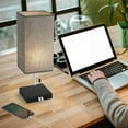thumbnail image 6 of Set of 2 Square Table Lamps with Dual USB Charging Ports for Bedroom Office, 6 of 8