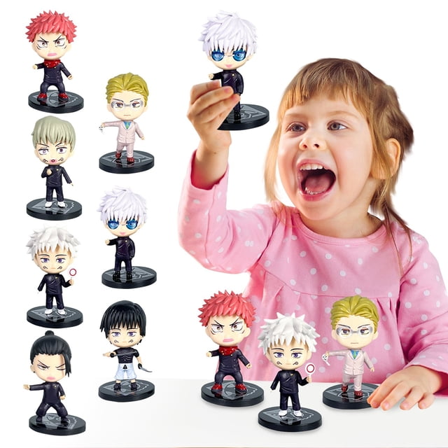 Figura Jujutsu Kaisen TBKOMH Set de 7 Figuras de Acción para la Decoración del Escritorio de la Oficina en Casa